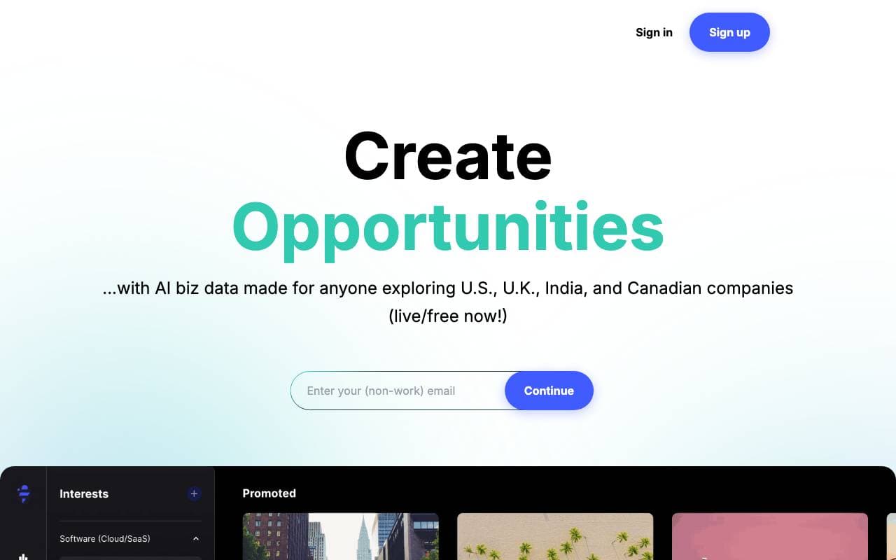 Bizzit AI interface preview