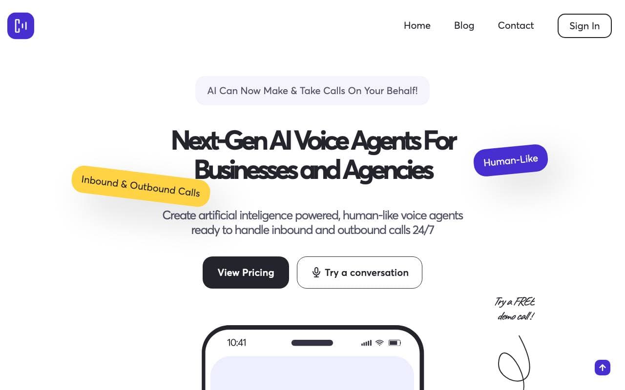 CallFluent interface preview