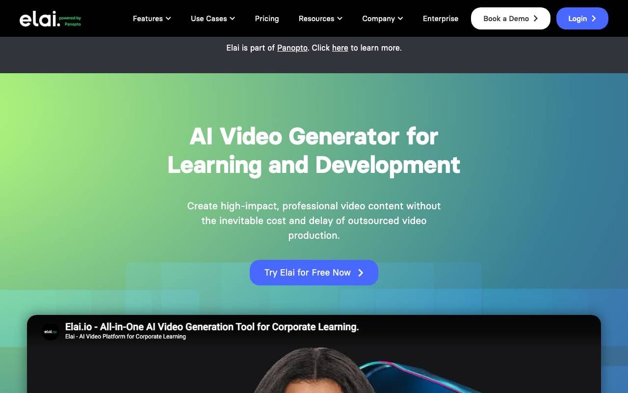 Elai.io interface preview