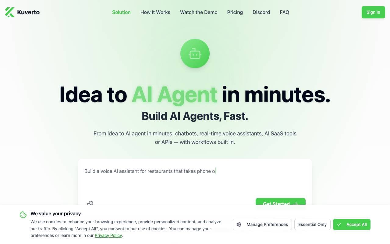 Agent screenshot