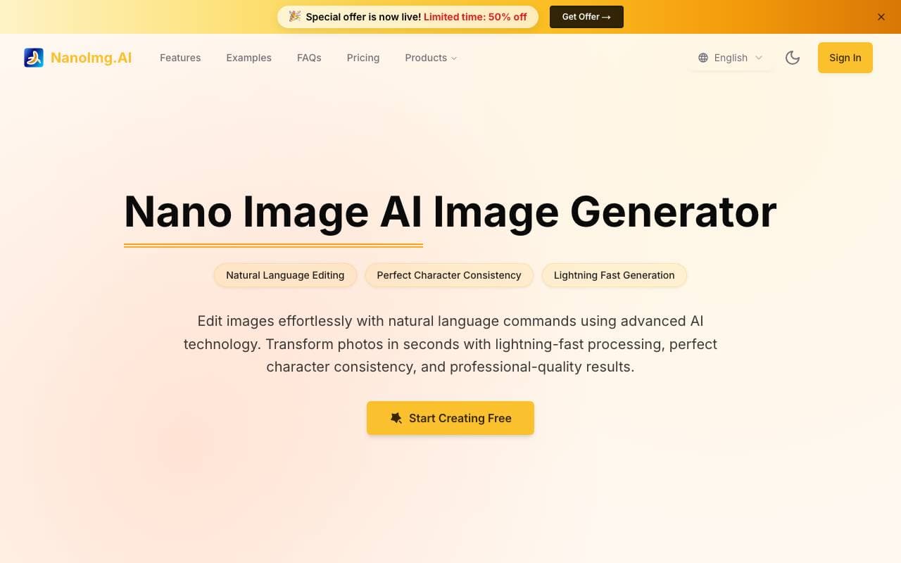 NanoImg.AI interface preview