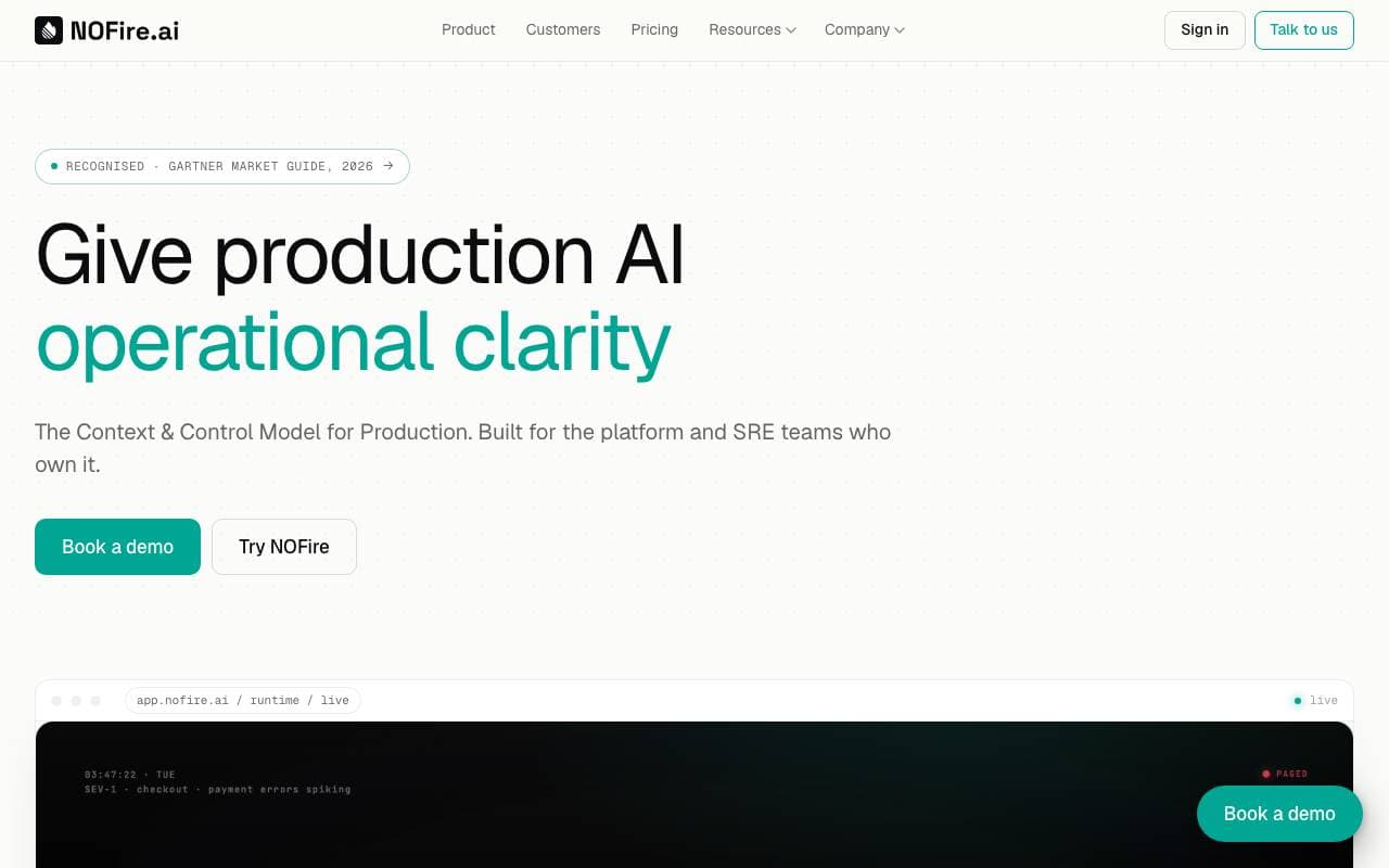 NOFire AI interface preview