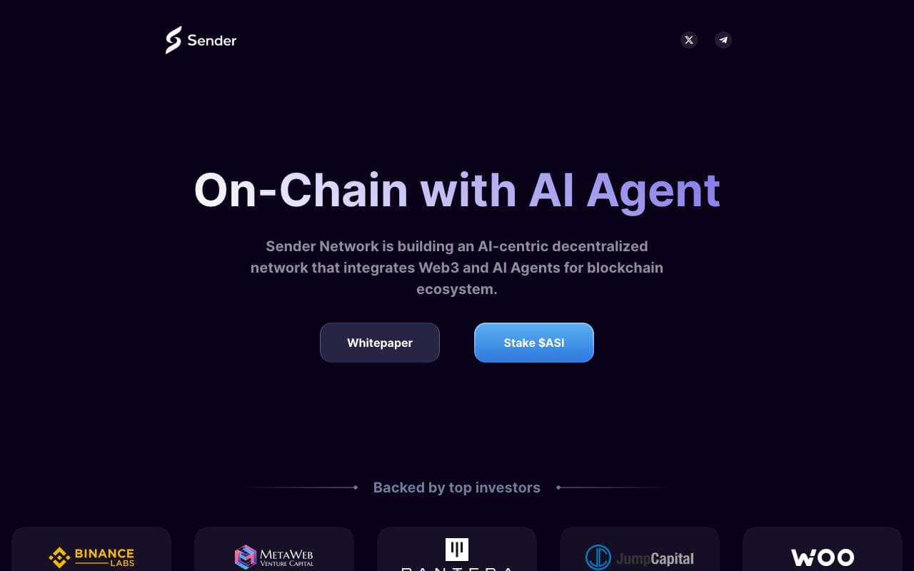 Sender AI interface preview