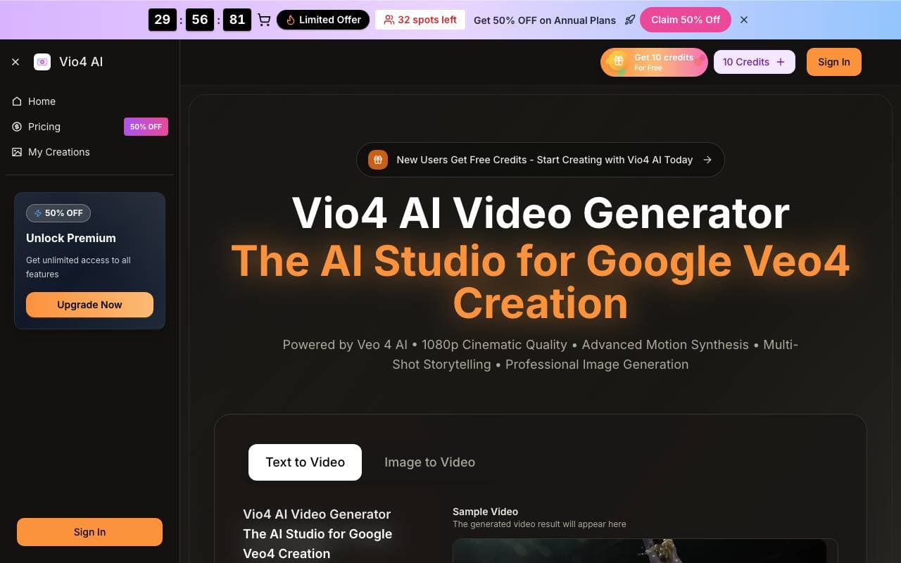vio4 video interface preview