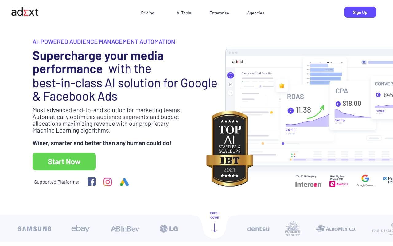Adext Ai interface preview