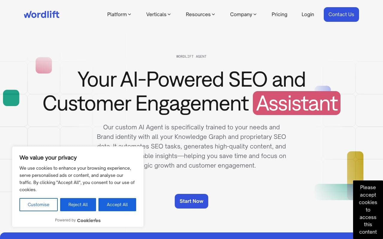Agent WordLift interface preview