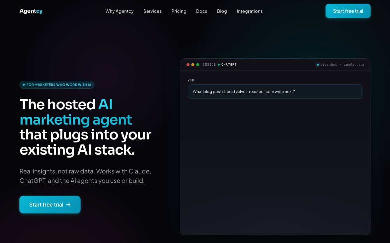 Agentcy interface preview