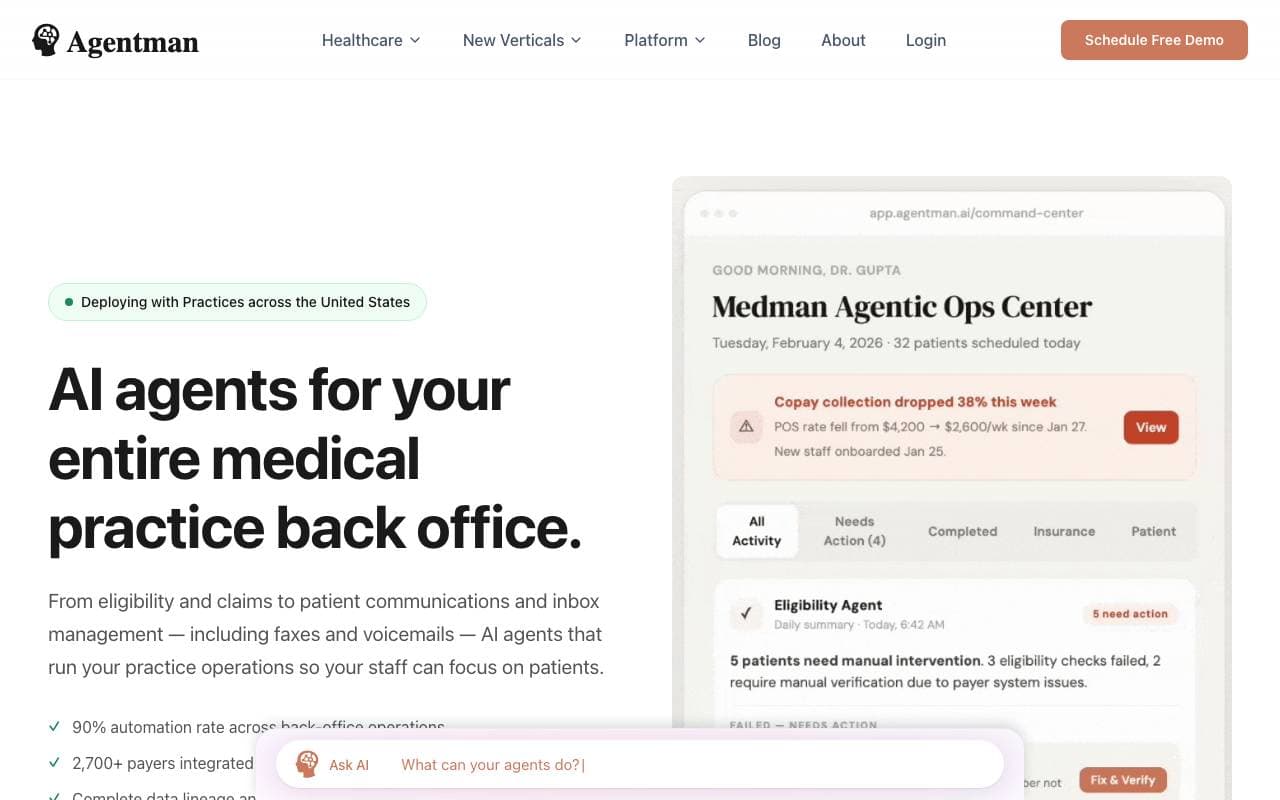 Agentman interface preview