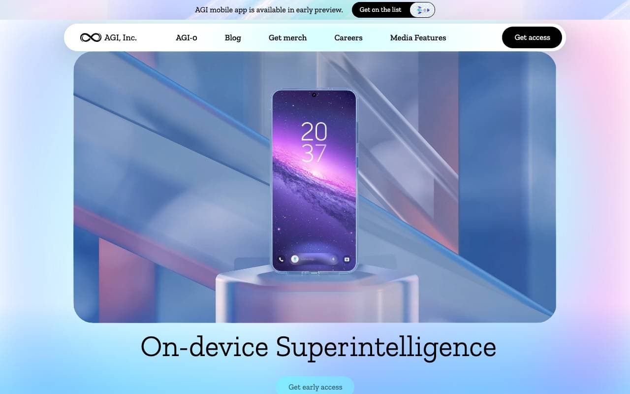 AGI, Inc. interface preview