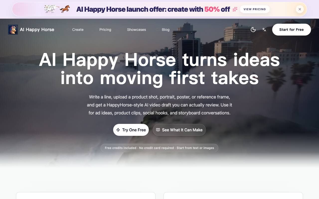 AI Happy Horse interface preview