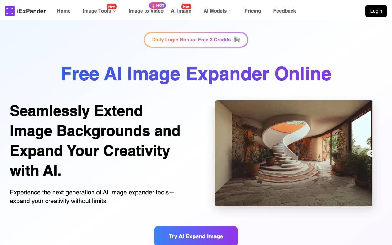 AI Image Expander | iExPander interface preview
