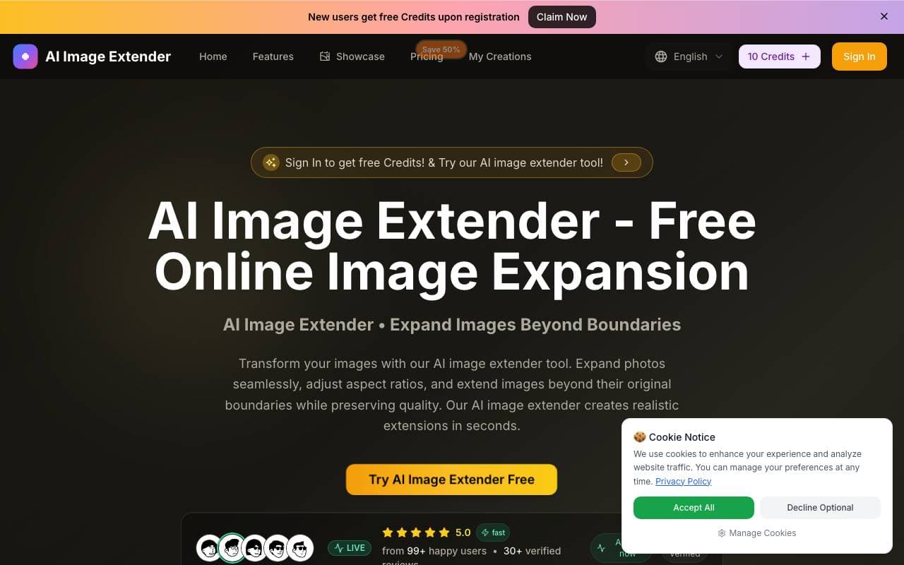 AI Image Extender interface preview