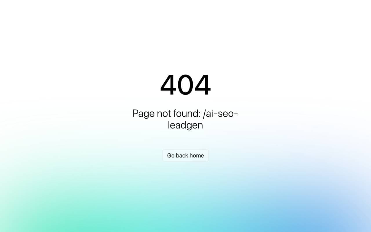 AI Page Ready interface preview