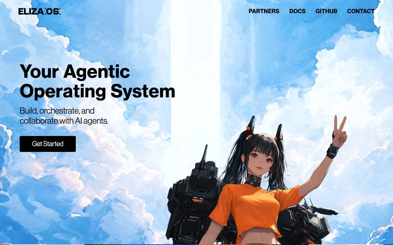 AI16z (ElizaOS) interface preview