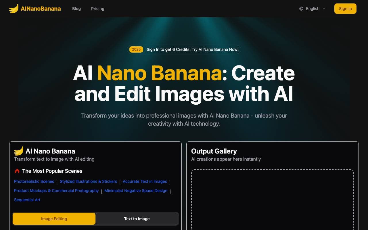 AINanoBanana interface preview