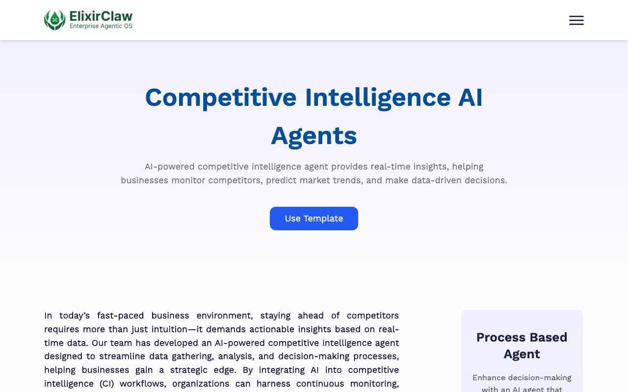 Akira AI - Competitive Intelligence Agent interface preview