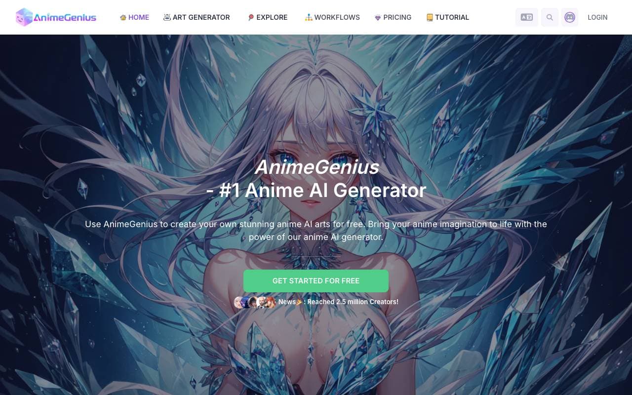 AnimeGenius interface preview