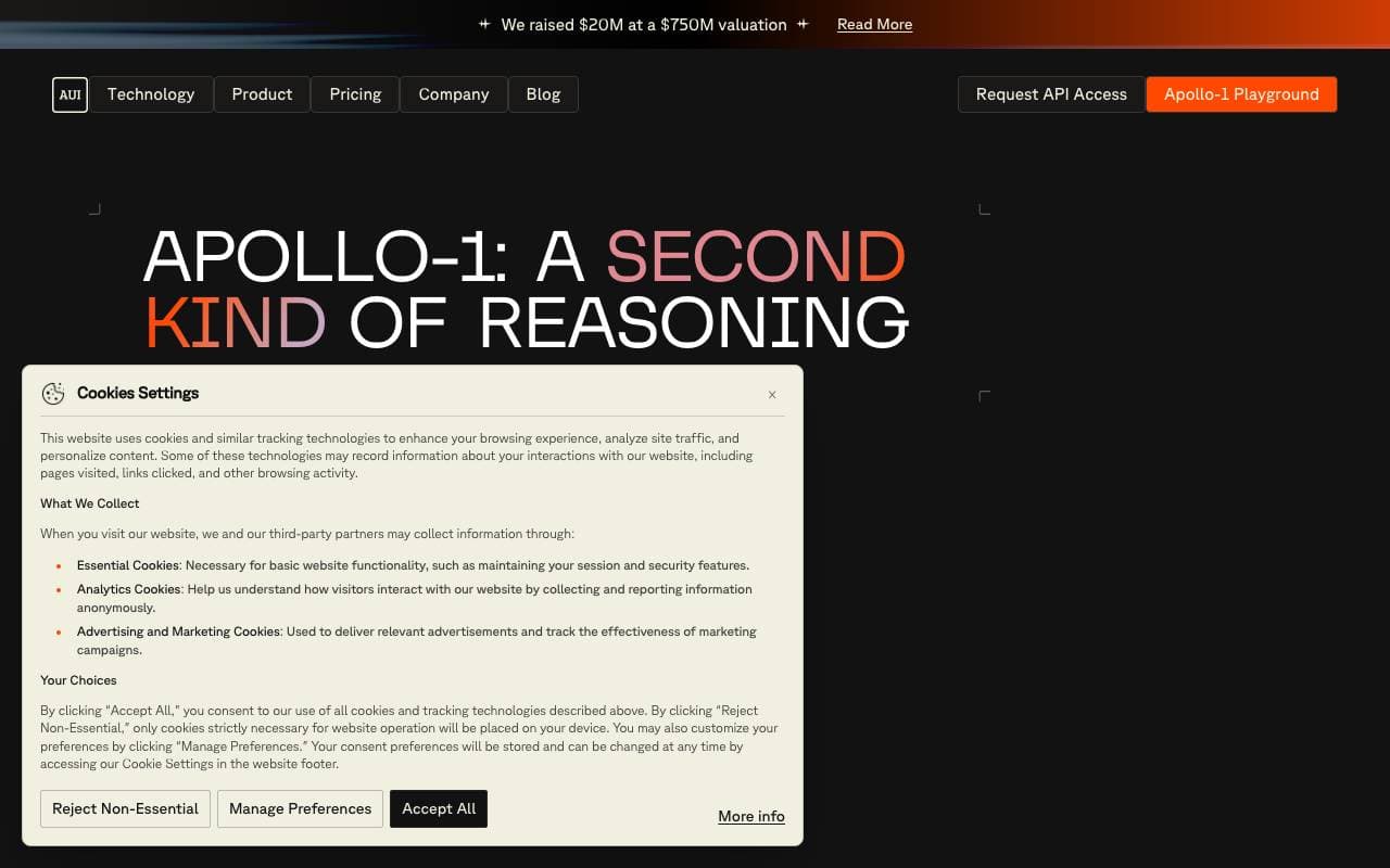 Apollo AI interface preview