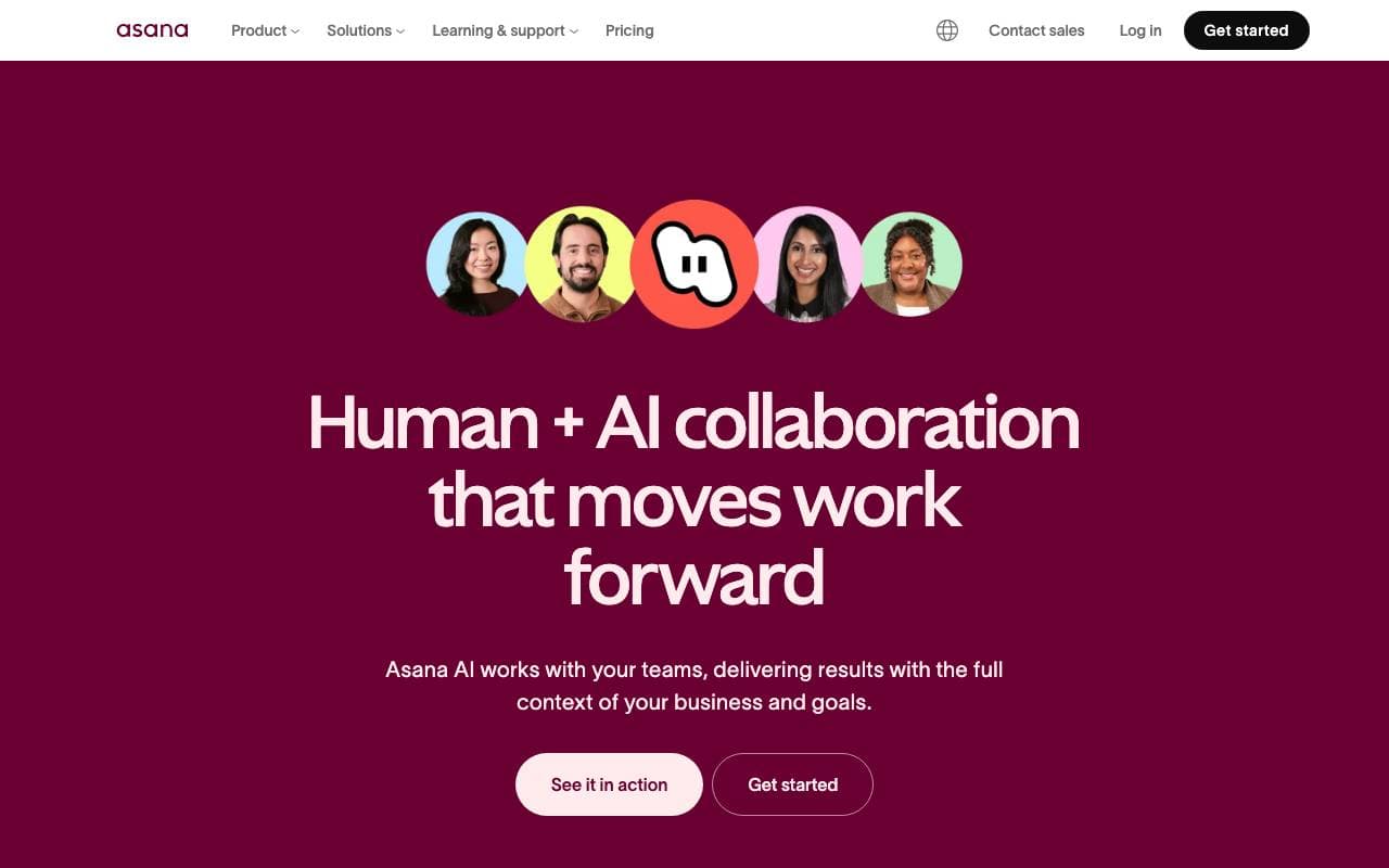 Asana AI interface preview