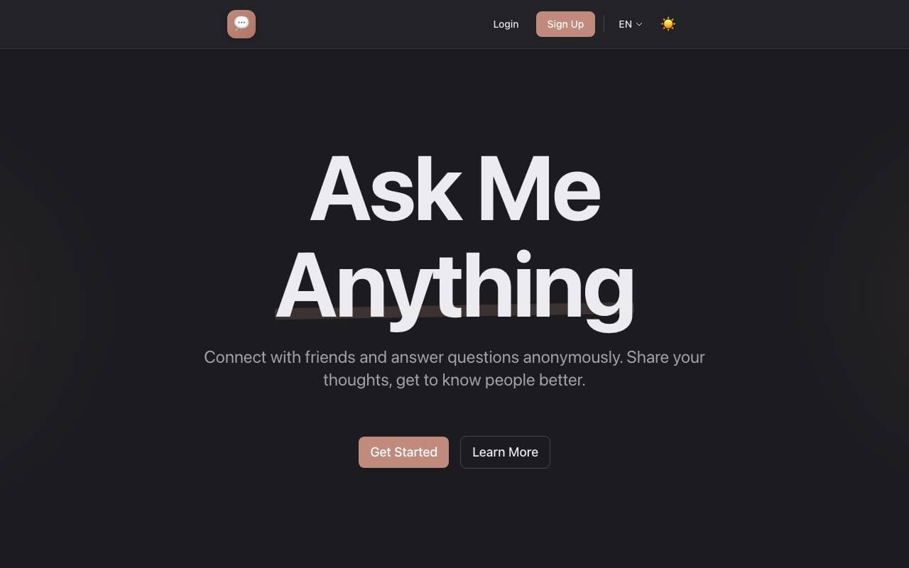 AskAnything interface preview