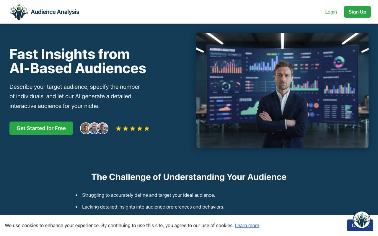 Audience Analysis AI interface preview