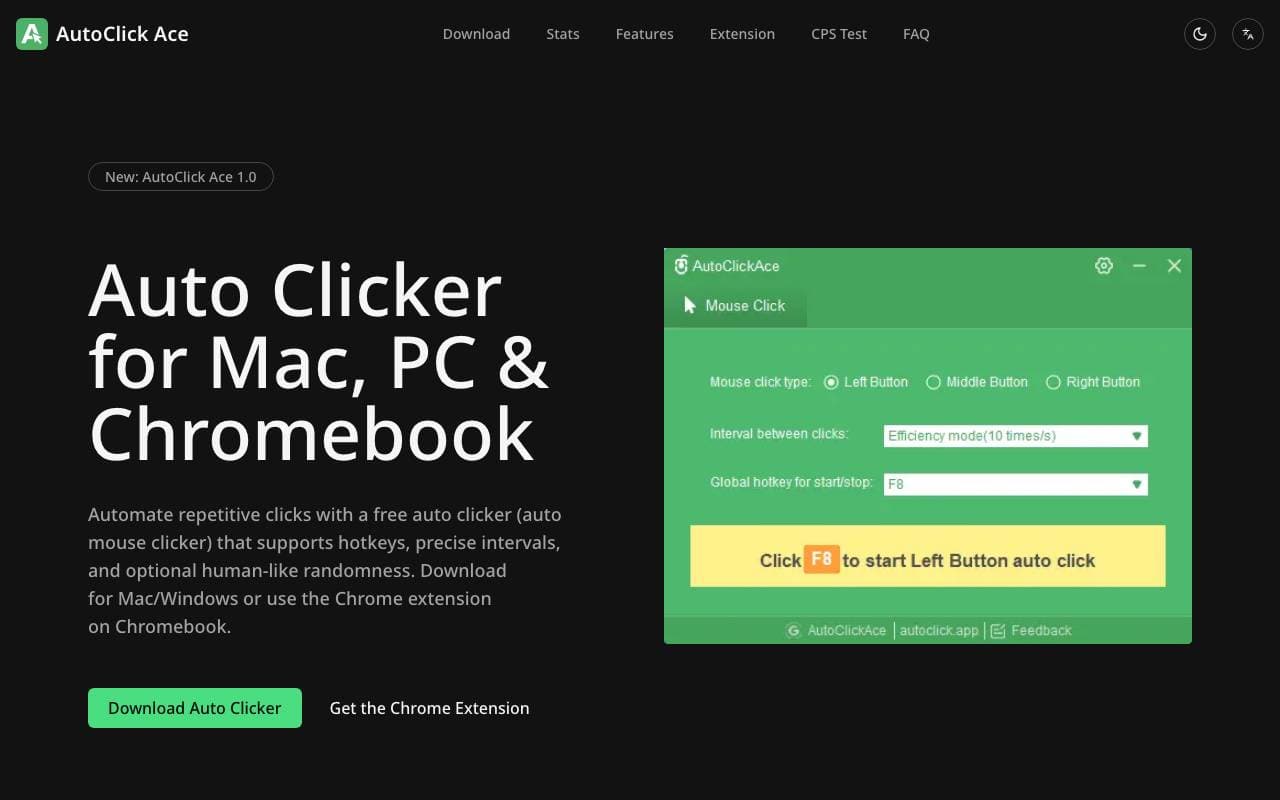 AutoClick Ace interface preview