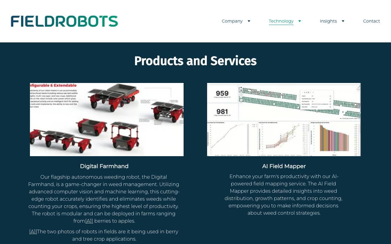 Autonomous Field Mapper interface preview