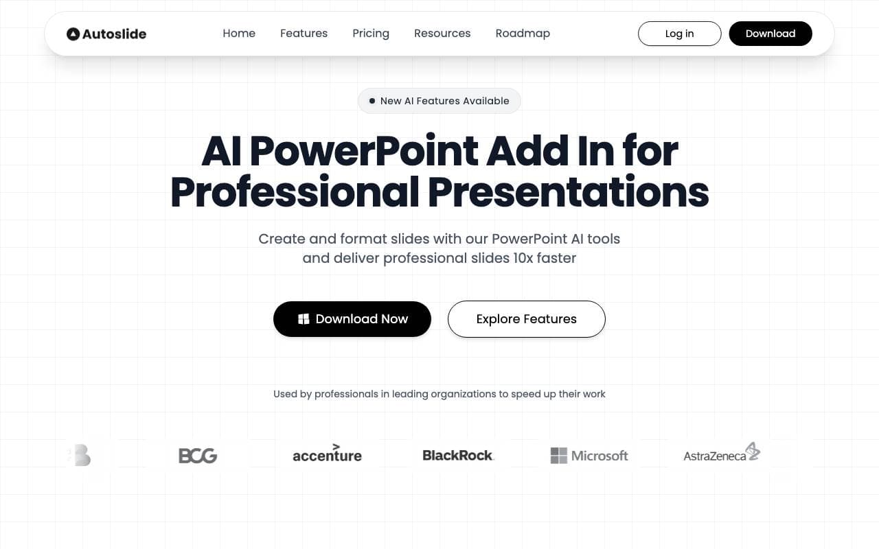 Autoslide AI interface preview