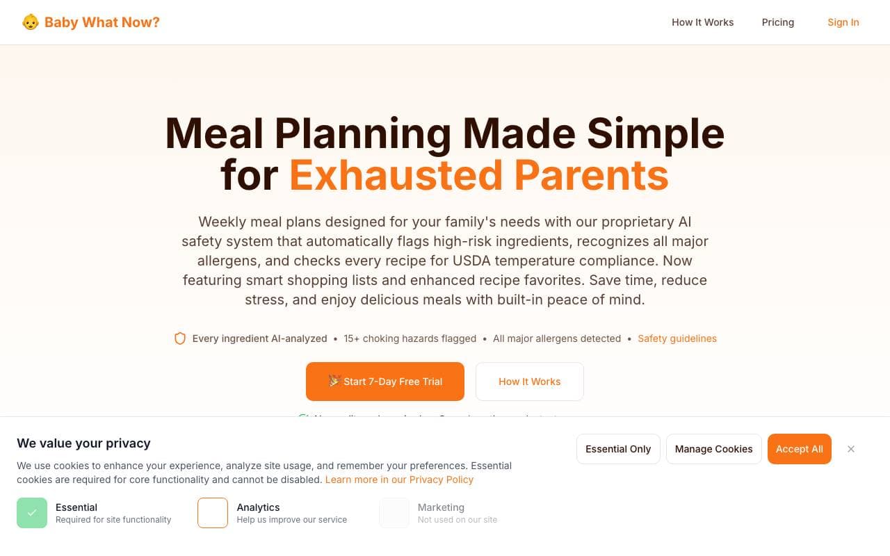 babywhatnow interface preview