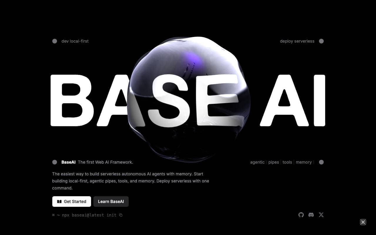 BaseAI.dev interface preview