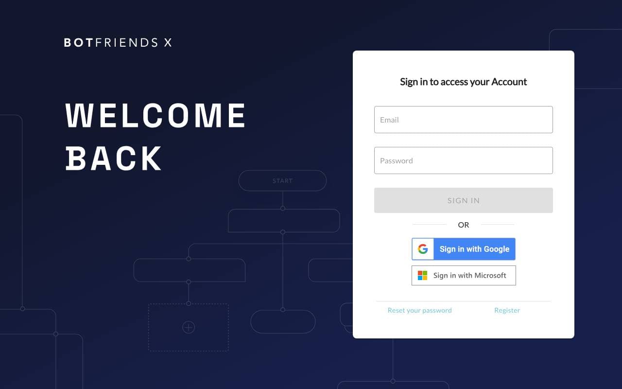 BOTfriends X interface preview