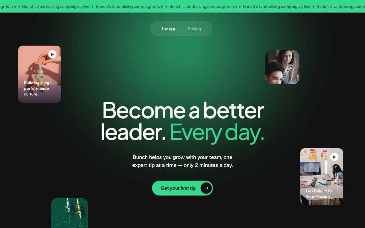 Bunch interface preview