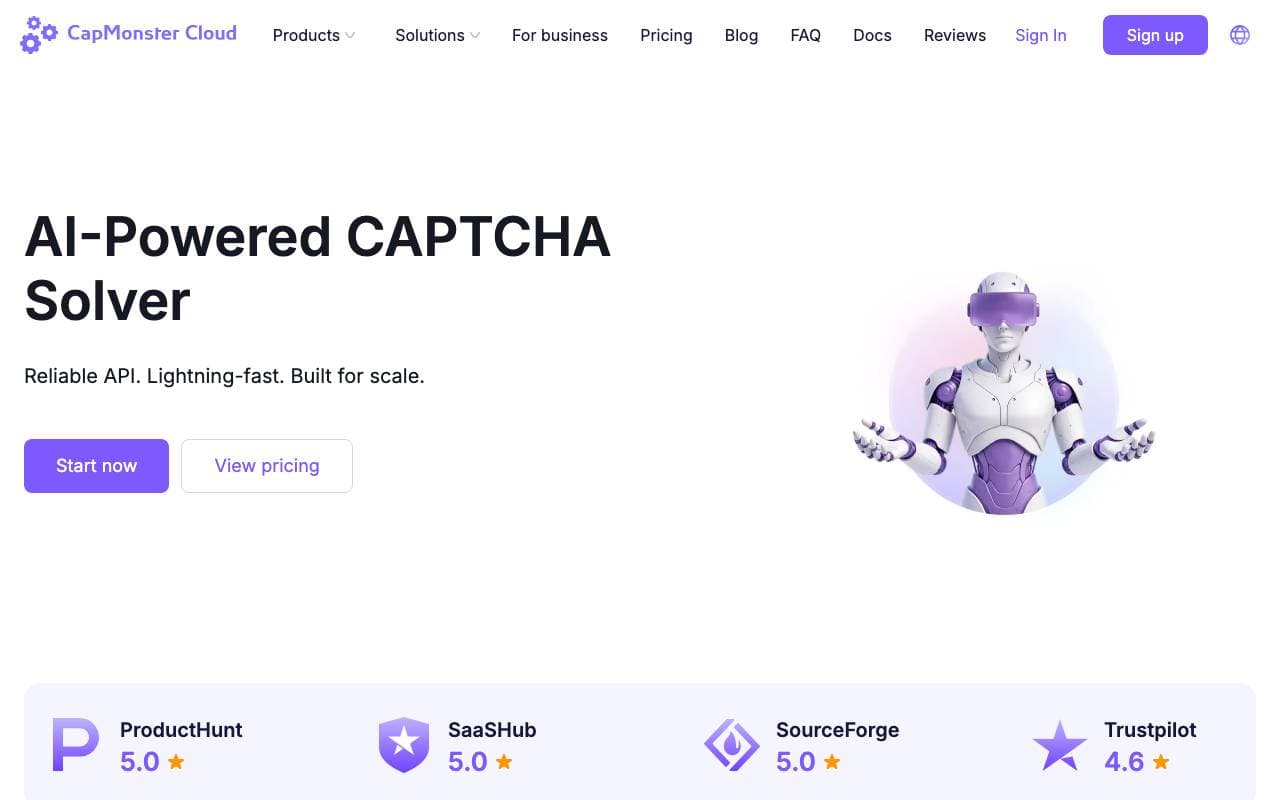 CapMonster Cloud interface preview