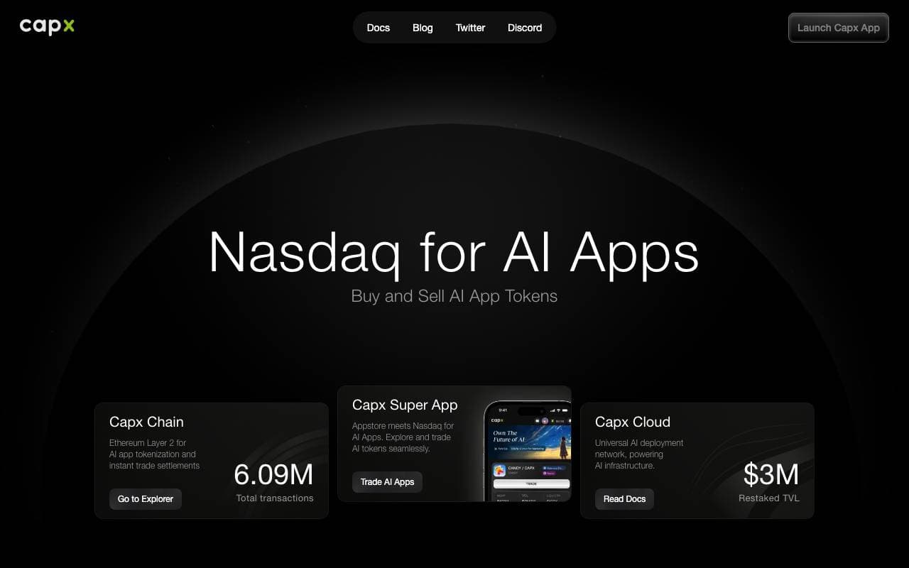 Capx AI interface preview
