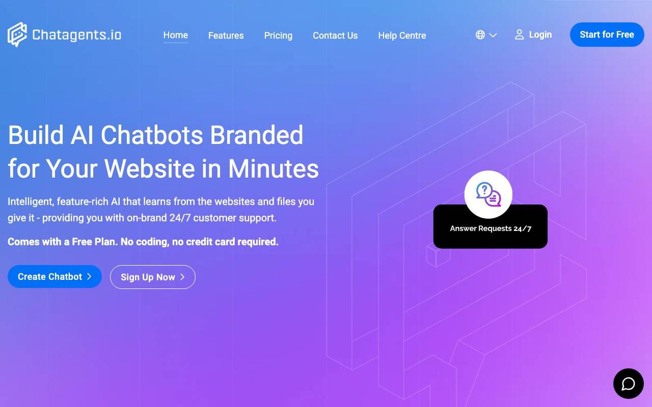 ChatAgents interface preview