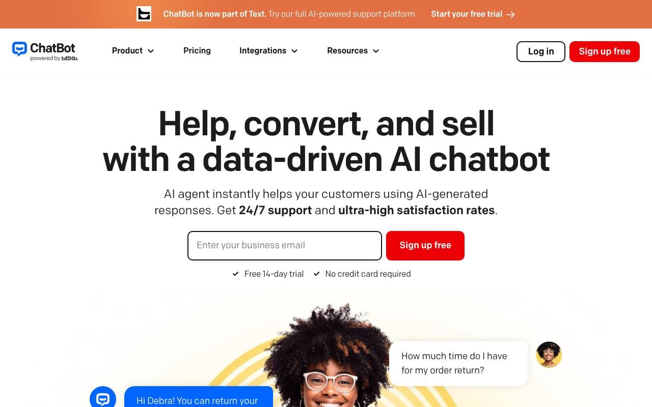 ChatBot.com interface preview