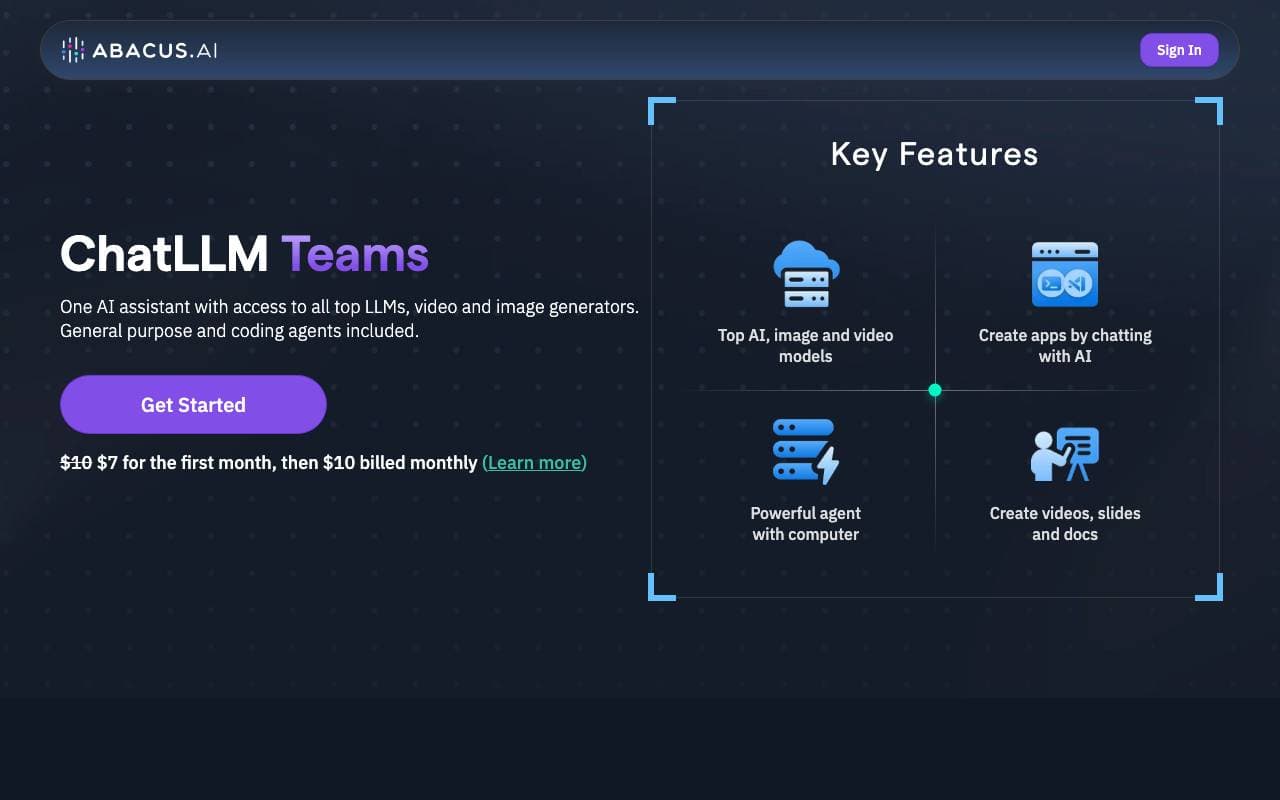 ChatLLM Teams interface preview