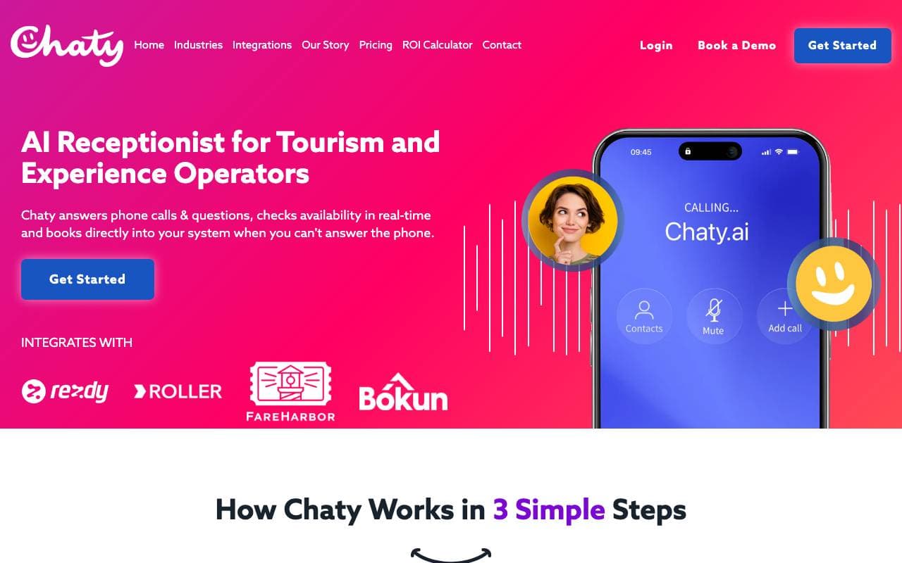 Chaty AI interface preview