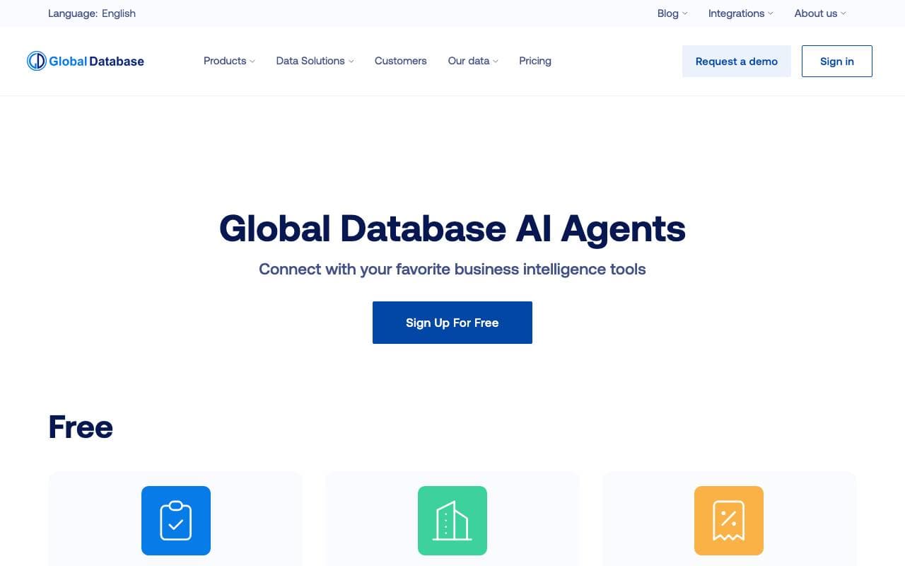 Company Status Agent interface preview