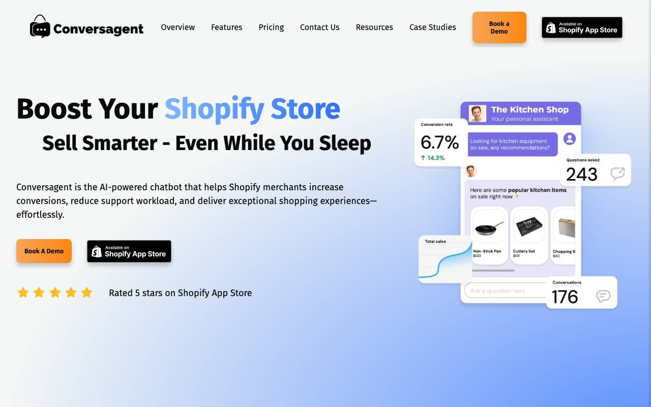 Conversagent interface preview