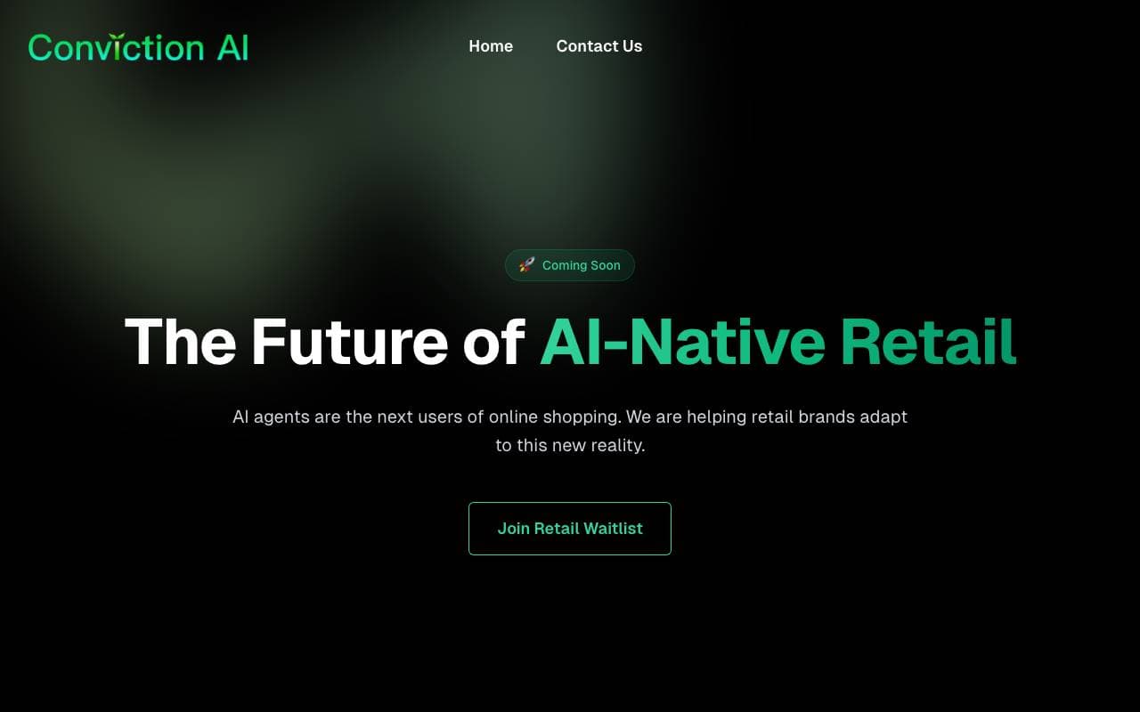 Conviction AI interface preview