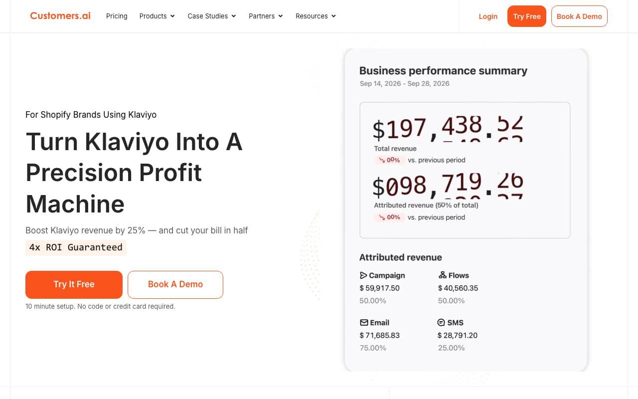 Customers.ai interface preview