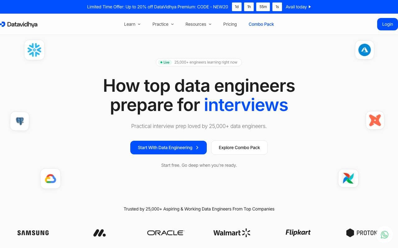 DataVidhya interface preview