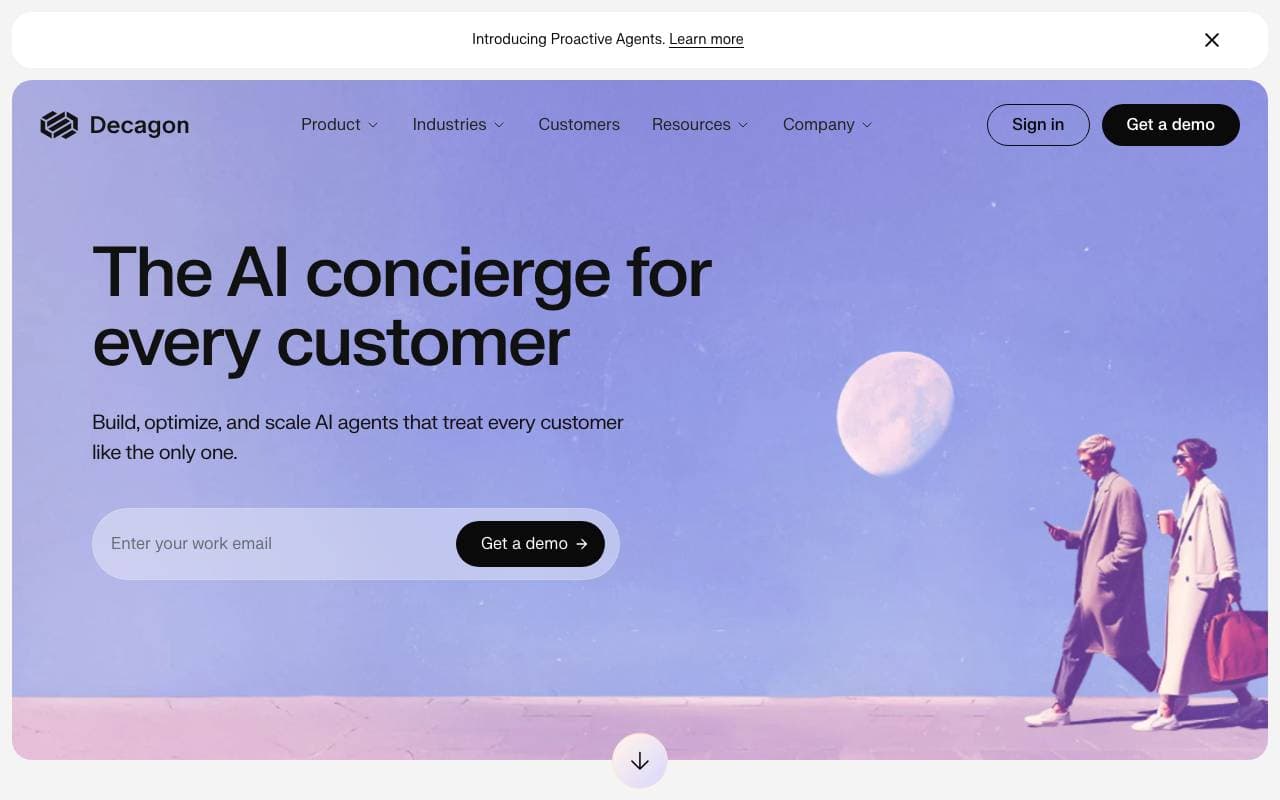 Decagon AI interface preview