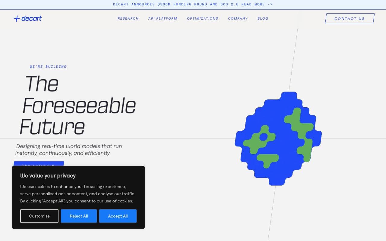 Decart AI interface preview