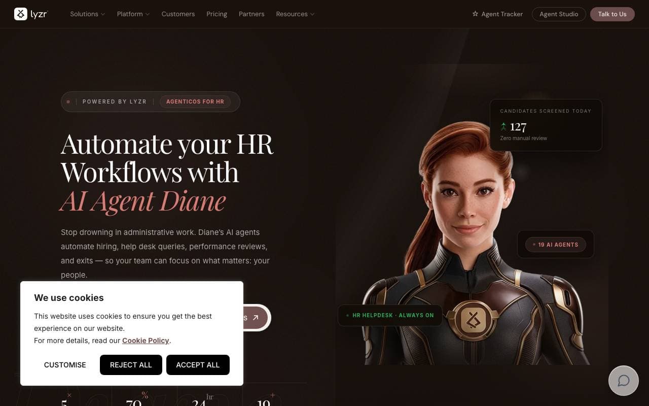 Diane by Lyzr AI interface preview