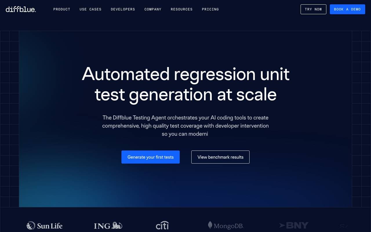 Diffblue Cover interface preview
