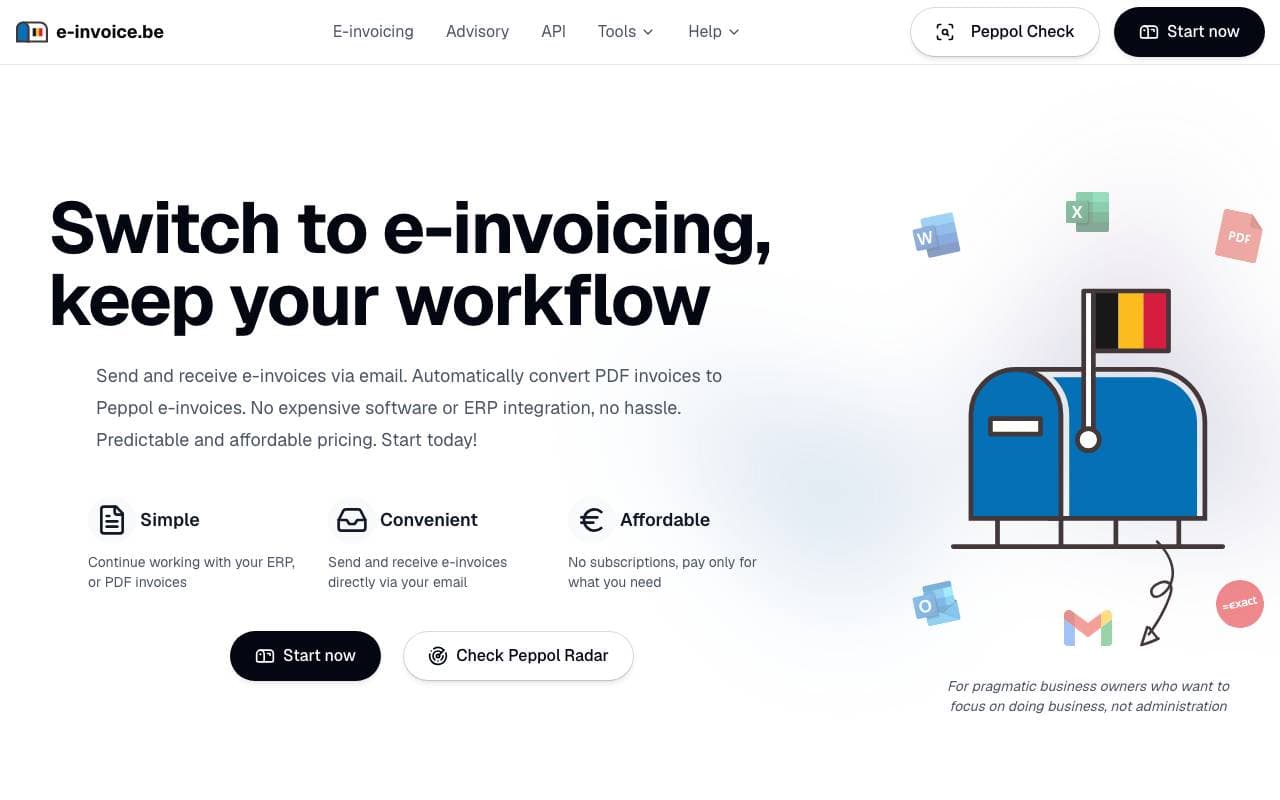 e-invoice interface preview