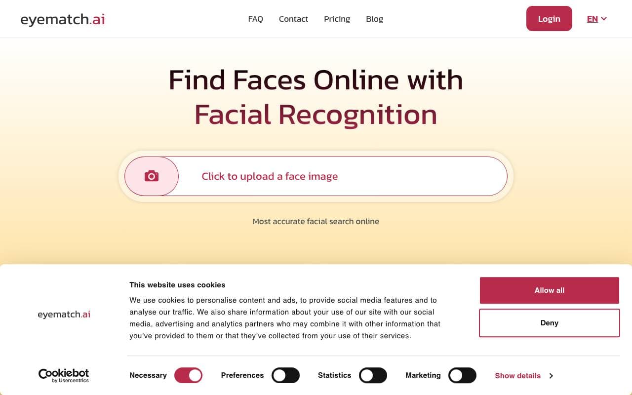 Eyematch.ai interface preview