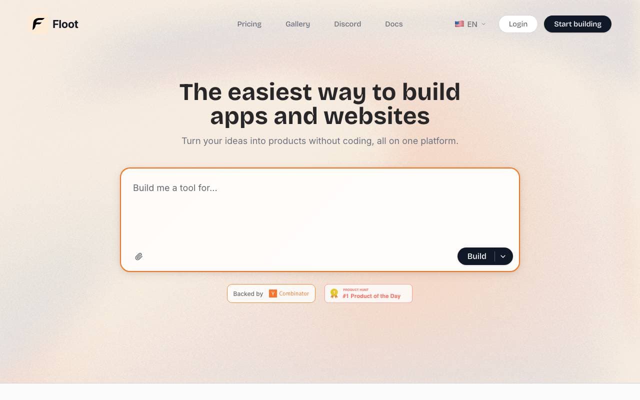 Floot interface preview